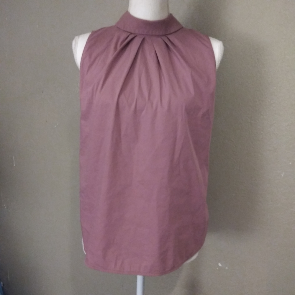 BOGO🆓 | Ann Taylor Sleeveles Cinched Collared Top - Picture 8 of 12